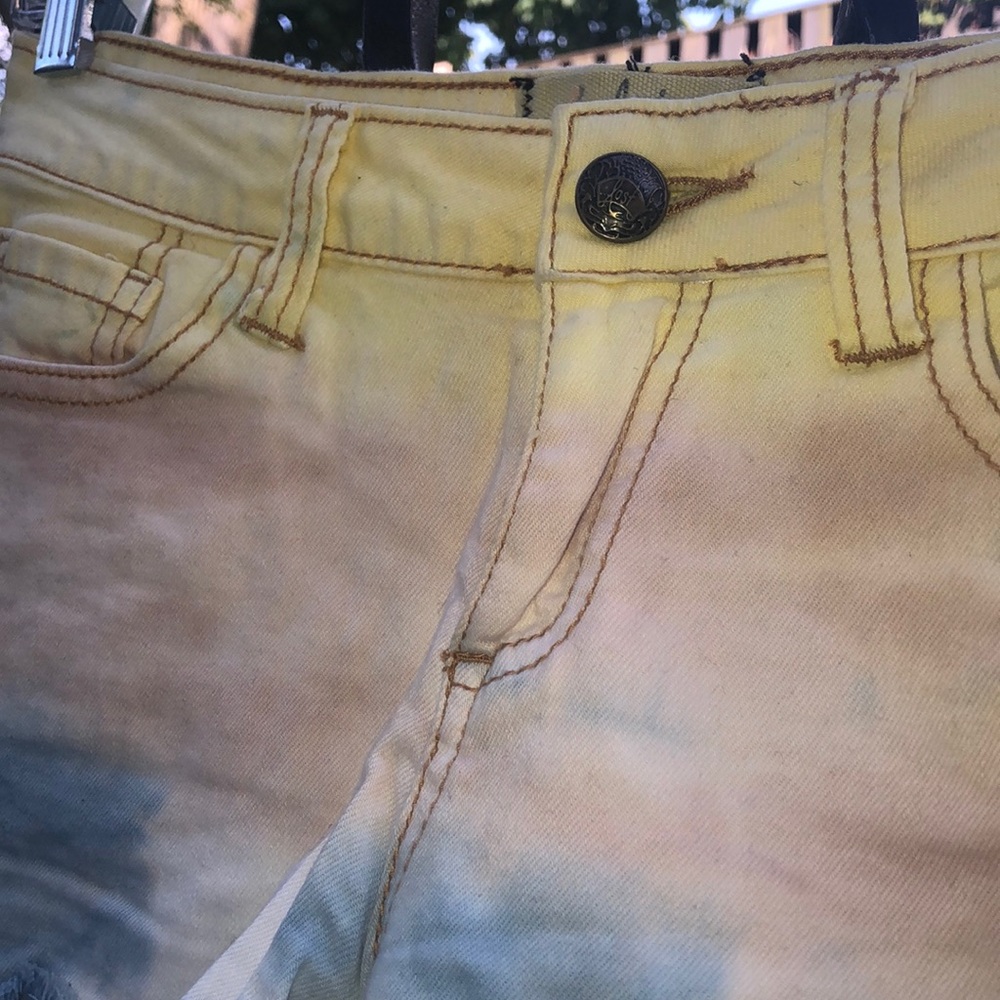 Lost Brand | Multicolored Denim Shorts - Picture 2 of 4